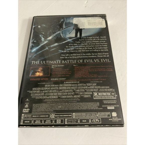 🎃 Freddy vs. Jason (New Line Platinum Series) DVD By Robert Englund VERY GOOD - Picture 7 of 7